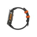 Garmin Watch Premium Sports Band Grey/Orange