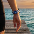 Garmin Watch Premium Sports Band White/Blue