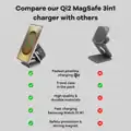 Cubenest Qi2 3in1 Foldable Magnetic Wireless Charger SQS312 Pro Samsung Watch