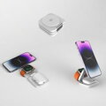 Cubenest Qi2 3in1 Foldable Magnetic Wireless Charger EQ310 white