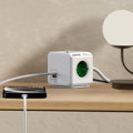 Cubenest PowerCube Extended USB A+C PD 20 W 1,5 m Type E green