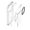 Cubenest iPhone 15 Pro Case MagPro Strong Guard white