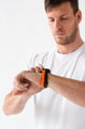Apple Watch Premium Sports Band Black/Orange