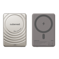 Cubenest Magnetic Wireless SlimDual PowerBank 5000 mAh S1B3D titan
