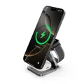 Cubenest Qi2.2 3in1 Foldable Magnetic Wireless Charger SQ312 Ultra grey