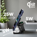 Cubenest Qi2.2 3in1 Foldable Magnetic Wireless Charger SQ312 Ultra black