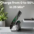 Cubenest Qi2.2 3in1 Foldable Magnetic Wireless Charger SQ312 Ultra grey