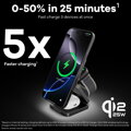 Cubenest Qi2.2 3in1 Foldable Magnetic Wireless Charger SQ312 Pro black