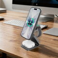 Cubenest Qi2.2 3in1 Magnetic Wireless Charger SQ314 grey