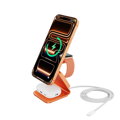 Cubenest Qi2.2 3in1 Magnetic Wireless Charger SQ314 orange