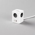 Cubenest PowerCube Extended USB A+C PD 20 W 1,5 m Type E grey