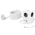 Cubenest PowerCube Extended USB A+C PD 20 W 1,5 m Type E grey