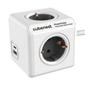 Cubenest PowerCube Extended USB A+C PD 20 W 1,5 m Type F grey