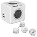 Cubenest PowerCube Rewirable USB A+C PD 20 W Type F grey