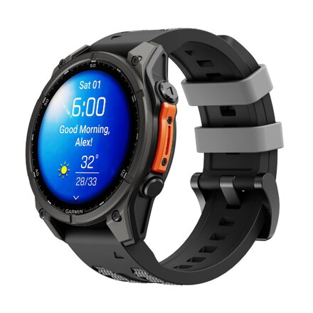 Garmin Watch Premium Sports Band Black/Grey