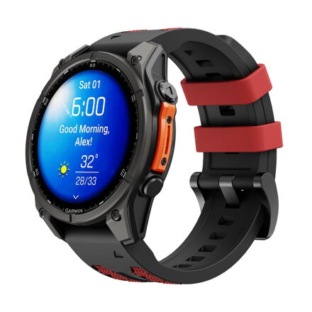 Garmin Watch Premium Sports Band Black/Orange