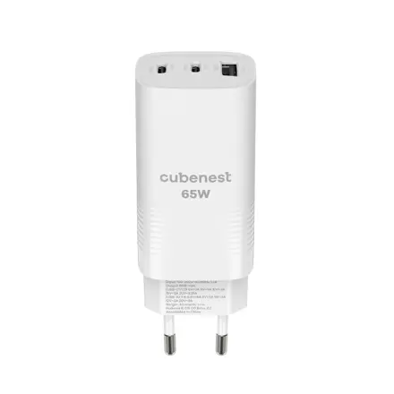 Cubenest PD GaN Adapter 65W S3D0 white