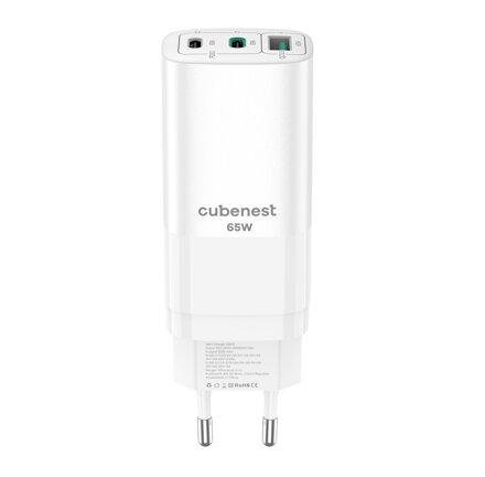 Cubenest PD GaN Adapter 65W S3D0 white