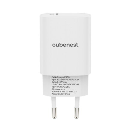 Cubenest PD GaN Adapter 45W E1D3