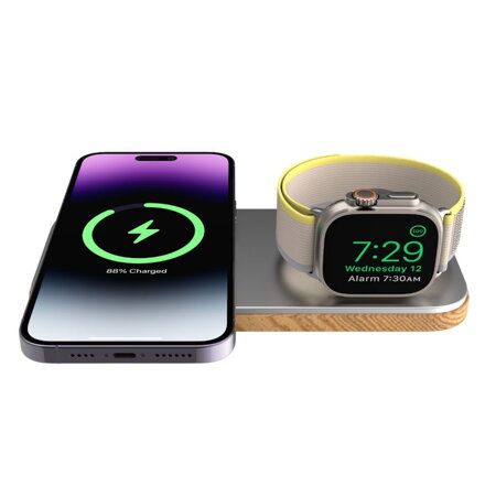 Cubenest 2in1 Magnetic Wireless Charger K200 silver