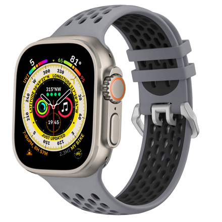 Apple Watch Sport Band Grey/Black