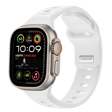 Apple Watch Premium Sports Band White