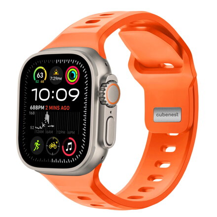 Apple Watch Premium Sports Band Orange