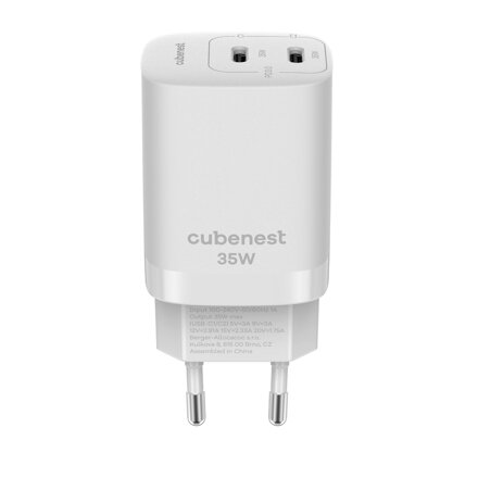 Cubenest PD GaN Adapter 35W S2D1 white