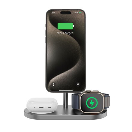 Cubenest 3in1 Magnetic Wireless Charger S313 Pro grey