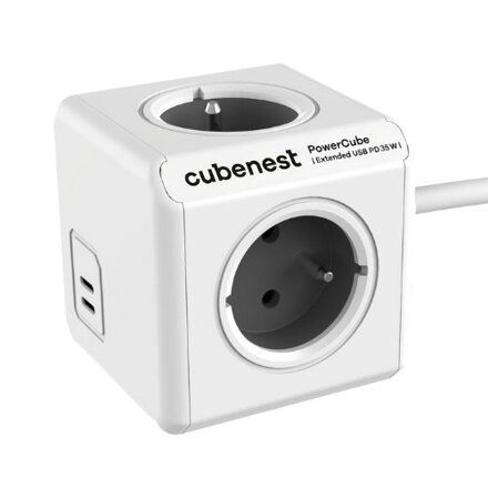 Cubenest PowerCube Extended USB C+C PD 35 W 1,5 m