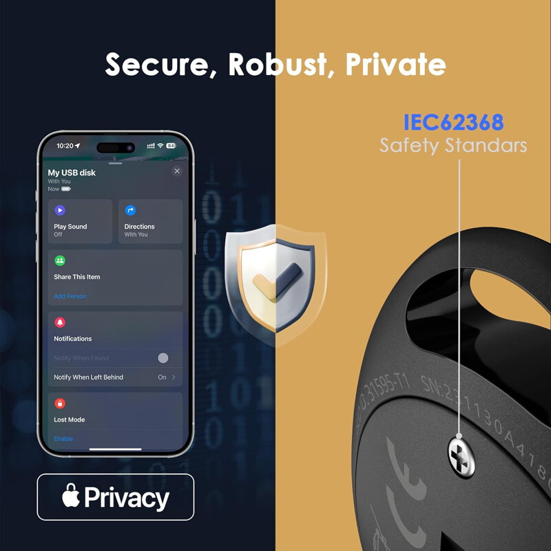 Locator HoloTag with Apple Find My support 2 pcs