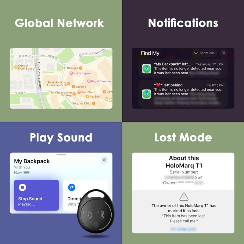 Locator HoloTag with Apple Find My support 2 pcs