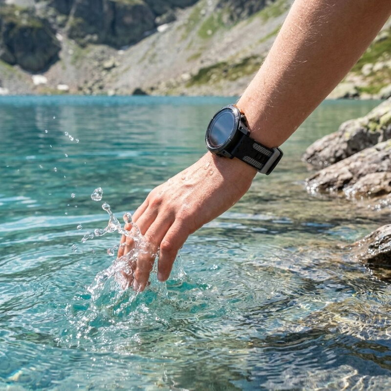 Garmin Watch Premium Sports Band Black/Grey