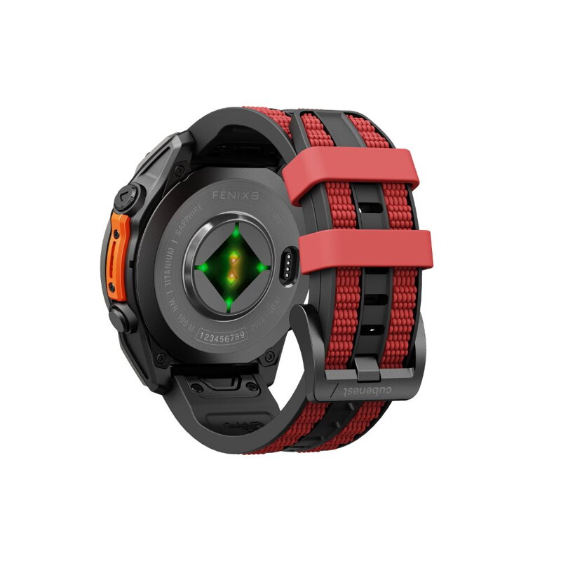 Garmin Watch Premium Sports Band Black/Orange