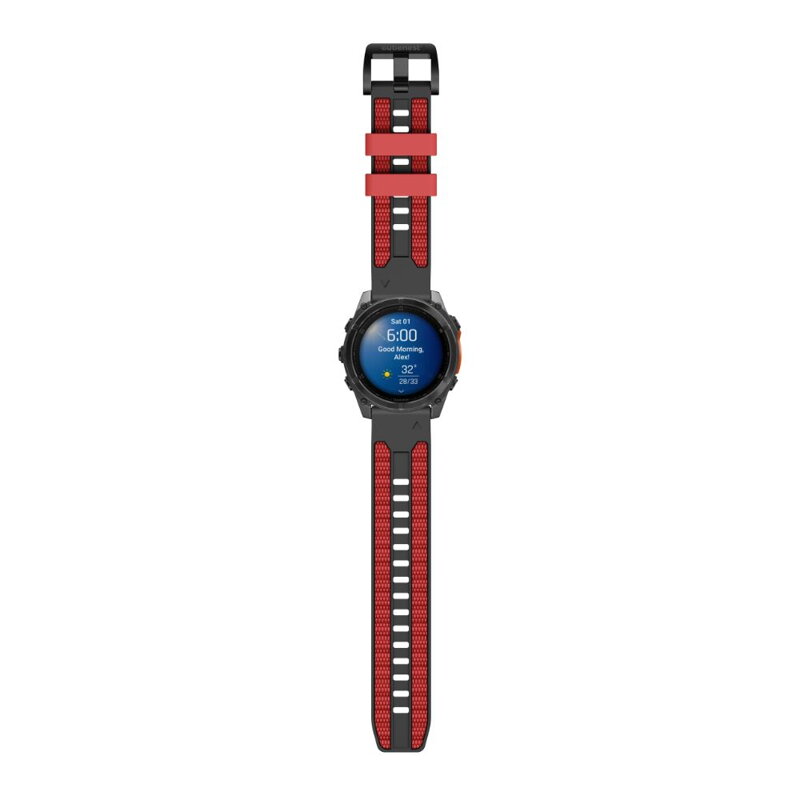 Garmin Watch Premium Sports Band Black/Orange