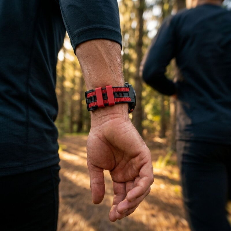 Garmin Watch Premium Sports Band Black/Orange
