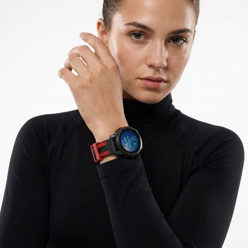 Garmin Watch Premium Sports Band Black/Orange