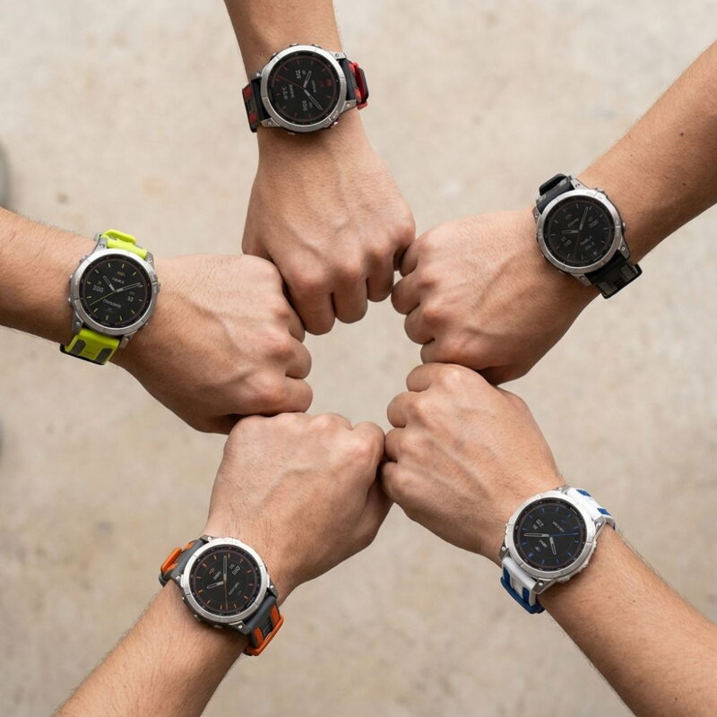 Garmin Watch Premium Sports Band Black/Orange