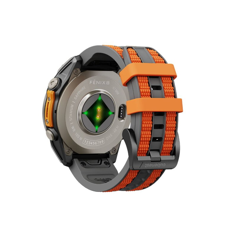 Garmin Watch Premium Sports Band Grey/Orange