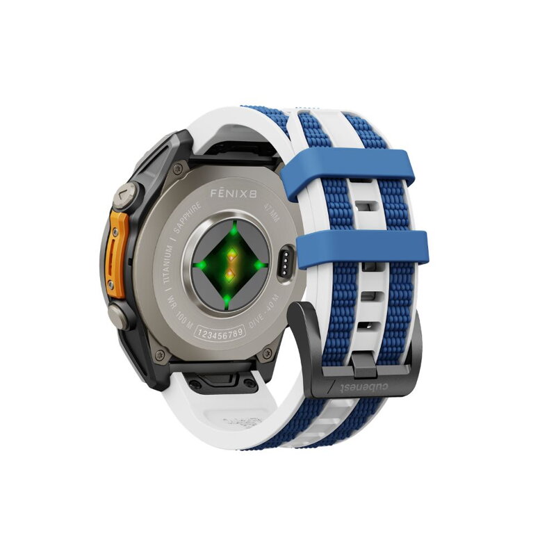 Garmin Watch Premium Sports Band White/Blue