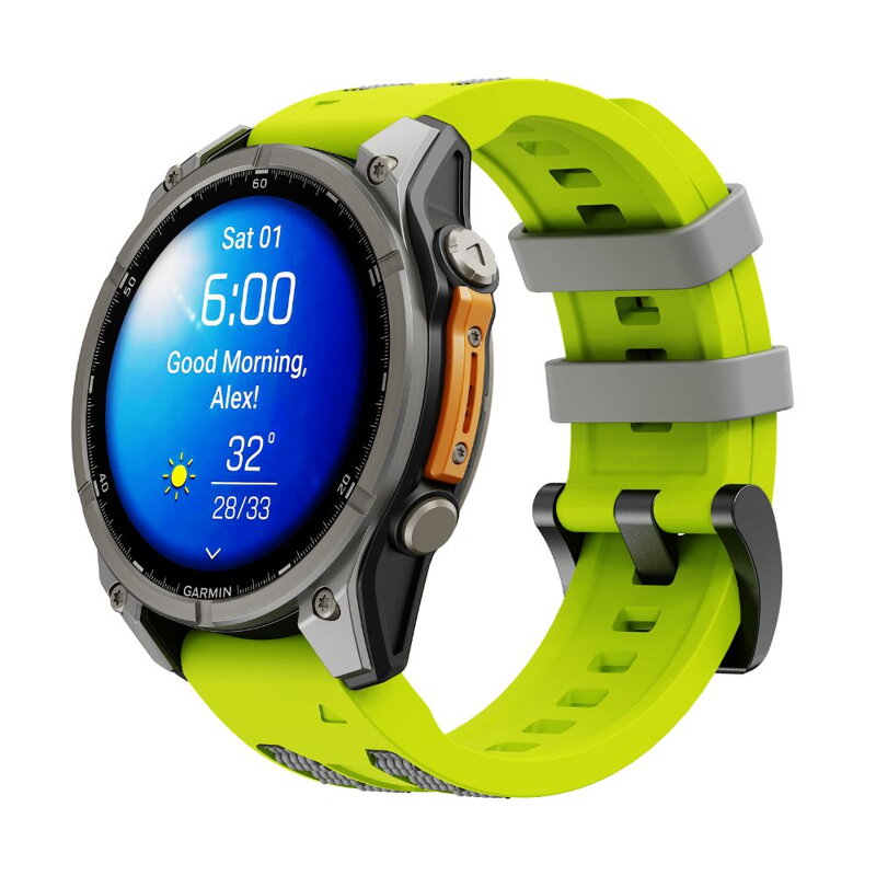 Garmin Watch Premium Sports Band Yellow/Grey
