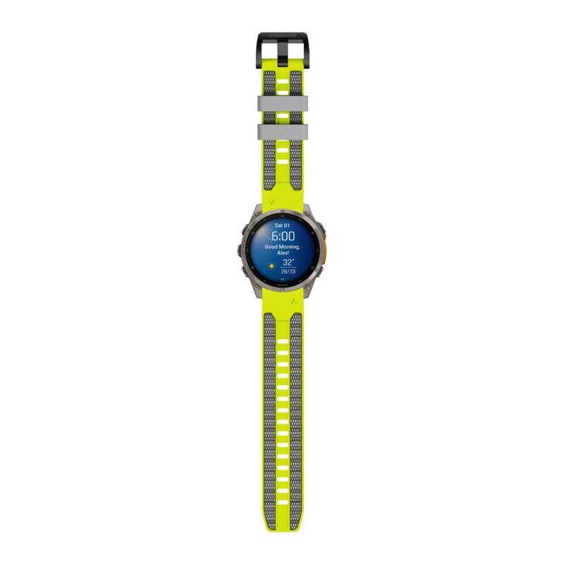 Garmin Watch Premium Sports Band Yellow/Grey