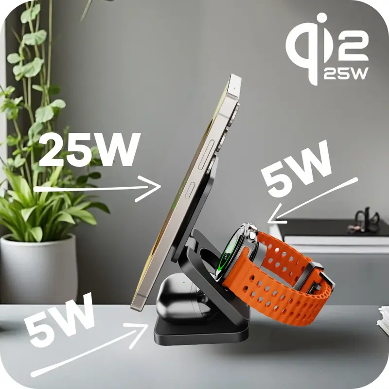 Qi2 3in1 MagSafe charger