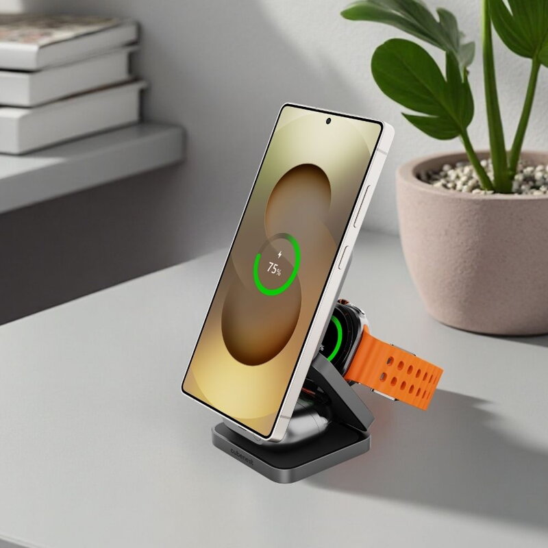 Cubenest Qi2.2 3in1 Foldable Magnetic Wireless Charger SQS312 Pro Samsung Watch