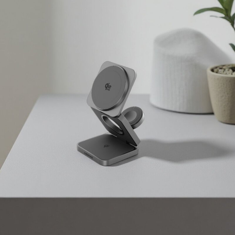 Cubenest Qi2.2 3in1 Foldable Magnetic Wireless Charger SQS312 Pro Samsung Watch