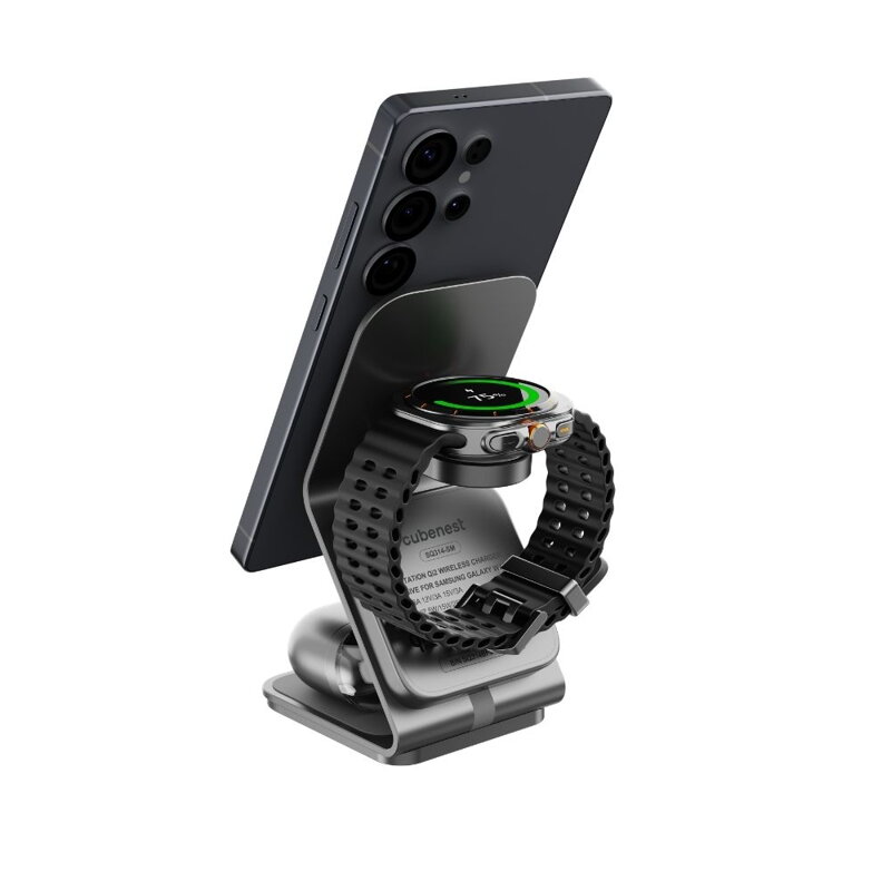 Cubenest Qi2.2 3in1 Magnetic Wireless Charger SQS314 Pro Samsung Watch