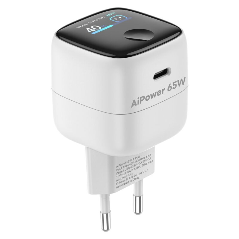Cubenest AI PD GaN Nano Adapter USB-C 65W A1D65