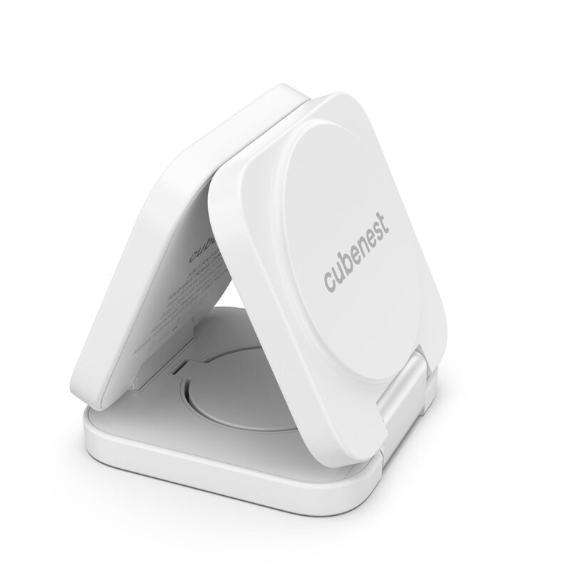 Cubenest 3in1 Foldable Magnetic Wireless Charger E310 white