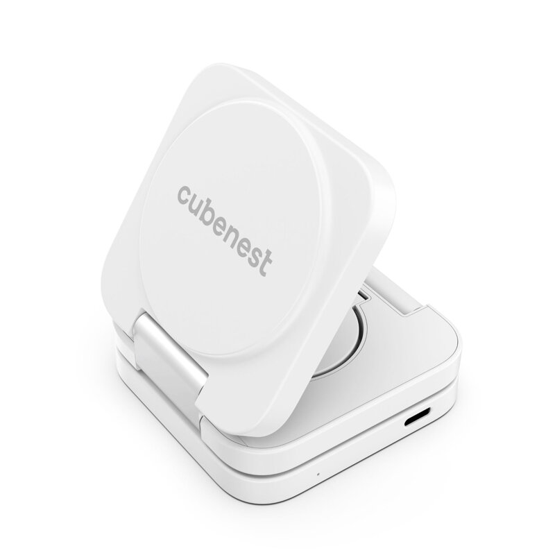 Cubenest 3in1 Foldable Magnetic Wireless Charger E310 white