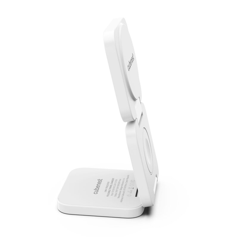 Cubenest 3in1 Foldable Magnetic Wireless Charger E310 white